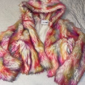Multi Color Fur Jacket